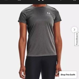 Large Women's UA Velocity Solid Crew Short Sleeve